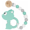 Kikka Boo Pacifier clip with silicone teether Mint Cat 31303010038