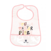 Kikka Boo Set of 3 Bibs with crumb catcher Arty pink 31303030055