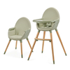 Kinderkraft Fini 2 in 1 Παιδικό Μετατρεπόμενο Καρεκλάκι Φαγητού - Green (KHFINI02GRE0000)