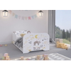 Miki Toddler Children Kids Bed Including Mattress + Drawer 160x80cm - Kitten