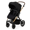Kinderkraft MOOV 2 3 in 1 Βρεφικό Travel Set 0 έως 27kg με κάθισμα Mink Pro i-Size Pure Black KSMOOV02BLKEV00
