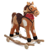 Cangaroo Thunder Rocking Horse with Wheels - WJ-302 Light Brown