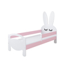 Kroli Children's Bed with Mattress & Protective Rail Pink