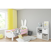 Kroli Children's Bed with Mattress & Protective Rail Pink