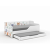 Lilu Children's Bed & Sofa 2 in 1 160 x 80 cm with Drawer + Free Mattress - Forest