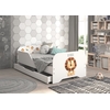 Παιδικό Κρεβάτι Miki 160 x 80 cm με Συρτάρι + Δώρο Στρώμα - Lion