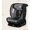 Lionelo Izzy i-Size 40–150 cm Κάθισμα Αυτοκινήτου τοποθέτηση με Ζώνη Black Gray