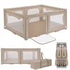Lionelo Florence Easy Fold Children's Activity Park 151x185x76.5 cm Beige Sand