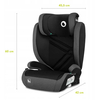 Lionelo Hugo i-Size 100–150 cm (Isofix) Κάθισμα Αυτοκινήτου Black Carbon (ΔΩΡΟ προστασία καθίσματος)