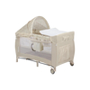 Lionelo Sven Plus 2 in 1  Παρκοκρέβατο με αξεσουάρ Beige Latte