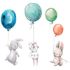 LLZZ Wall stickers for children's bedroom 3 pieces 30 x 90 cm Rabbits X001C2WAK1