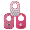 Lorelli Bibs Set of 3 Pieces with Velcro Sticker Girl 10260230003