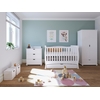 Baby Cradle Mason 3 in 1 for mattress 70x140 cm with Drawer White