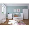 Baby Cradle Mason 3 in 1 for mattress 70x140 cm with Drawer White