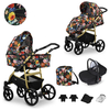 Kunert Mata 3 in 1 Complete Travel System Color Flowers Mata-03 Gold Frame