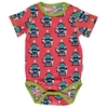 Maxomorra Organic Cotton Short Sleeve Body 56 cm 0-2 Months - Knight