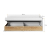 Bed with Mattress 102x70x212cm Simi MS-09P