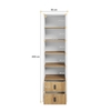 Bookcase 55x200x55cm SIMI MS-03