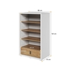 Βιβλιοθήκη 85x141x41cm SIMI MS-10