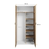 Διθυρη Ντουλάπα 100x200x55cm SIMI MS-02