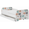 Toddler Children Kids Bed Including Mattress + Drawer 160x80cm - Animals