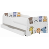 Toddler Children Kids Bed Including Mattress + Drawer 160x80 - Mini Zoo