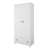 Serca two-door wardrobe with drawer 83x46x183cm White