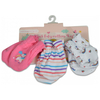 Moni Kay Βαμβακερά Βρεφικά Γάντια Χούφτες για Νεογέννητο 3 τεμάχια Κορίτσι 3800146265526