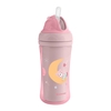 Kikka Boo Κύπελλο PP με καλαμάκι σιλικόνης 220ml Moony me Pink 31302030079