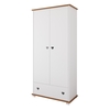 Serca two-door wardrobe with drawer 83x46x183cm White olcha