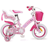 Byox Puppy Girls Bike - White/Pink 2.5 - 5 years