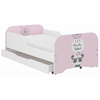 Miki Toddler Children Kids Bed Including Mattress + Drawer 160x80cm - Panda