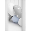 SENSILLO BRAIDED CRIB BUMPERS 210 CM – Blue and Grey Stars