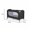 Cangaroo Skyglow 2 Επιπέδων Παρκοκρέβατο με Αξεσουάρ Black 3800146248970