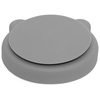 Petit Monkey Bear Children's Silicone Plate 16x17x3cm Pewter Green PTM-SP2