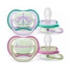 Philips Avent SCF376/19 AIR NIGHT Pacifier 0-6 GIRL 2 pcs