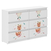Children's Chest of Drawers R120 30x120X77cm Fox