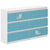 Children's Chest of Drawers R120 30x120X77cm Sleepyhead