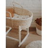 Wooden Rocking Base for Baby Bassinet White