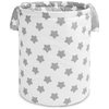 Sensilllo Υφασμάτινο Καλάθι Αποθήκευσης Αξεσουάρ Μωρού 40x50cm Grey Stars 8700