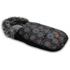 Sensillo Olaf Luxury Fur Ποδόσακος για Παιδικό Καρότσι 100x45cm Black SILLO-8364