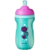 Tommee Tippee Active Straw Cup Εκπαιδευτικό κύπελλο με καλαμάκι 12+ μηνών 260ml (470249) Πράσινο Ροζ