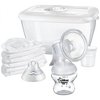Tommee Tippee Closer to Nature Χειροκίνητο θήλαστρο - Κύπελλo αποθήκευσης γάλακτος - Επιθέματα στήθους 423415