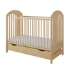 Tymon Baby Crib 60x120cm 3 Levels (FREE mattress, Drawer) Natural