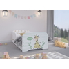 Toddler Children Kids Bed Including Mattress + Drawer 160x80 - Giraffe