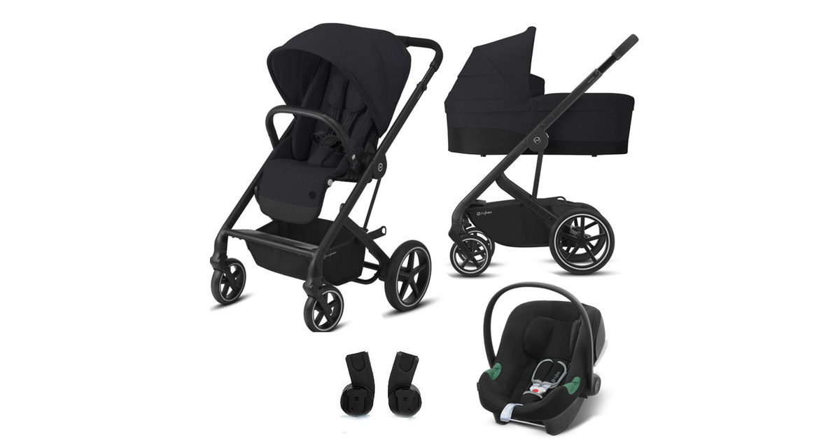 Cybex Balios S Lux 3-in-1 Travel System - Deep Black and Black