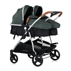 Chipolino Stroller for two kids Duo Smart basil KBDS02504BA