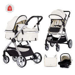 Chipolino VISTA 3 σε 1 Μεταμορφώσιμο καροτσάκι μωρού 0-22kg biscotta KKVS02504BI