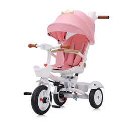 Chipolino Foldable tricycle with canopy 360 seat "Futuro" Princess TRKFU0242PR