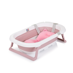 Chipolino Folding bathtub Isla with bath net (81 cm) - pink VKISL0242PI